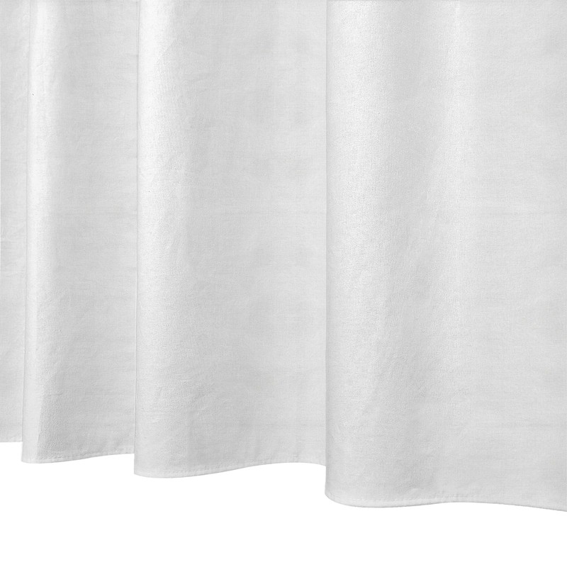 YISURE Cotton Fabric Shower Curtains, Extra Long 72x84 Inch All