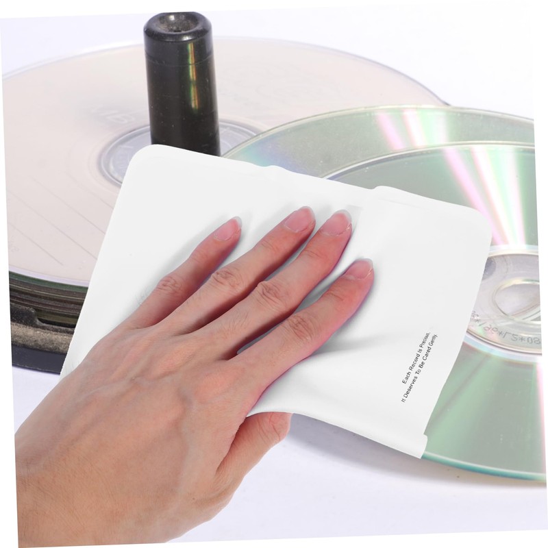 jojofuny 5pcs CD Cleaning Cloth for Disc Maintenance Gentle Microfiber