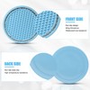 OUZORP Car Cup Coasters Blue 2 Pack with Push Start