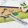 Key Fob Clover Lucky Charm, Small Items for Advent Calendar,