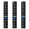 SunGrow Betta Stick-on Sticker Thermometers, 5.2 x 0.7 Inches, Green