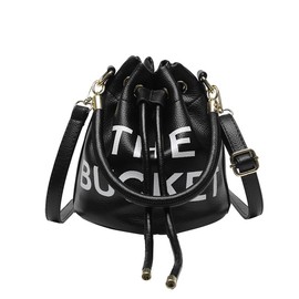 The Bucket Bags and Purses For Women Small Drawstring Handbags Hobo Purse (Black 1)