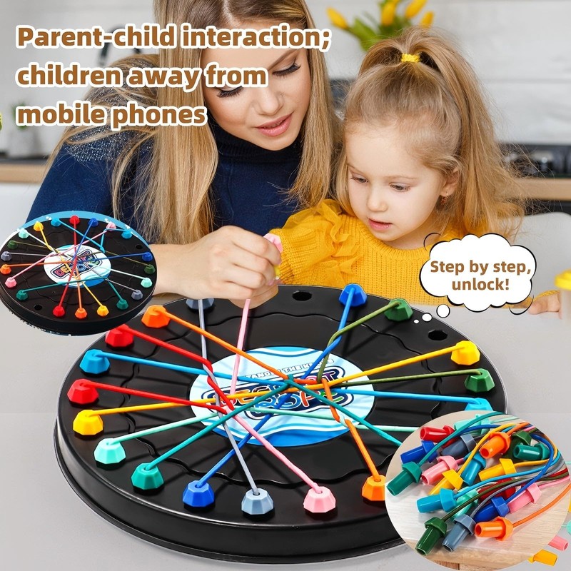 Rope Untying Board Game,Twisted Puzzle,Brainy Knots Table Strategy Toy Fun
