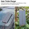 MHPOWOS 10W Solar Panel 12V Trickle Charger Battery Charger Kit