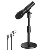FIFNE USB/XLR Dynamic Microphone for Podcast Recording, Studio Handheld Mic