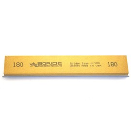 Boride Golden Star Series 6" x 1" x 0.25" Sharpening Stone with Aluminum Mounting for Edge Pro 400 Grit