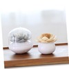 Zerodeko 2pcs Creative Lotus Shape Toothpick Holder and Cotton Swab