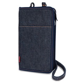 Need Network Smartphone Shoulder Wallet Shoulder Okayama Denim Women's Smartphone Pouch Shoulder Bag Indigo Blue, blue