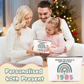 Birthday Gifts for Girls | Inspirational Birthday Gifts for Her | Small Pencile Bag Toiletry Bag Cosmetic Bags for Friend Sister Bestie (1985)