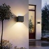 LANFU Aluminum 40W 3000K Cube Square Indoor Outdoor IP65 Waterproof
