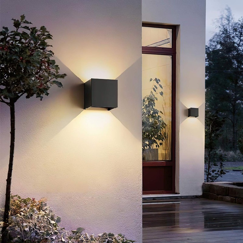 LANFU Aluminum 40W 3000K Cube Square Indoor Outdoor IP65 Waterproof