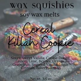 Wax Squishies - 7.5 oz Variety of Scents! Squeeze Wax, Squeezable Wax Melts home fragrance amazing scents:_Cereal Killah Cookie