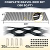 40FT Gravel Driveway Grid – Heavy Duty HDPE Geocell Ground