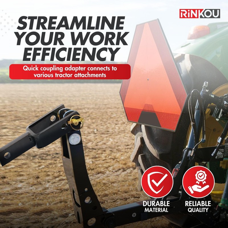 Rinkou 3 Point Quick Hitch Adapter for Tractors - |