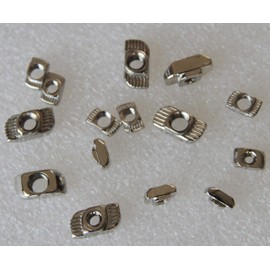IEUYO 2020 3030 Series T Nuts, M3 M4 M5 M6 T Slot Nut Hammer Head Fastener Nut for Aluminum Profile Accessories, 120 Pcs/6Sizes