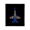CafePress U.S. Navy Blue Angels Jet Throw Blanket Super Soft