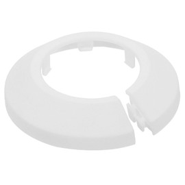 uxcell Escutcheon Plate, 1Pcs 34mm - Fit 1.31" Outer Diameter Split Pipe Flange Water Pipe Cover Collar Decoration, PP Plastic Plumbing Cover Plates (White)