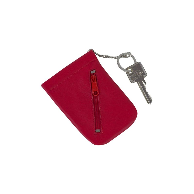 LEAS Snap Key Case Key Bell Genuine Leather Cherry Special