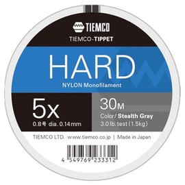 TIEMCO Hard Tippet 5X 30m Stealth Gray
