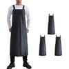 Jaspfct Waterproof Rubber Vinyl Apron, Chemical Resistant Apron, Unisex Work