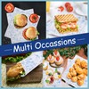 CCINEE 150Pcs Blue Floral Wax Paper Sheets for Food, Grease