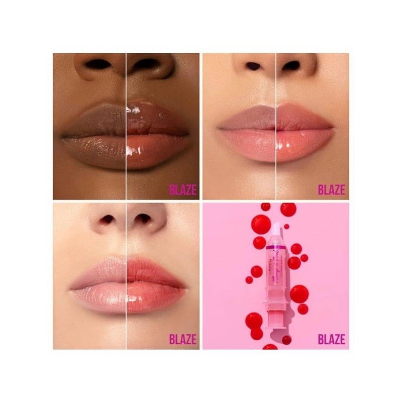 Brillo labial Beauty Creations Plump & pout blaze peach con