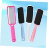 FRCOLOR Professional Tool Stainless Steel Foot File 3 Sandpapers Double