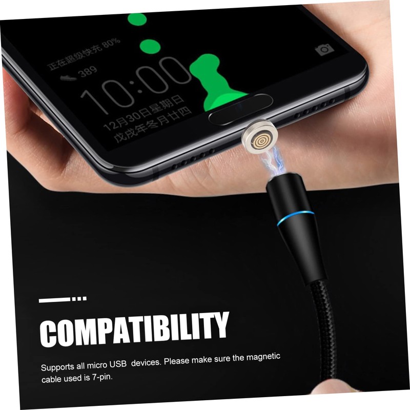 Gatuida 8pcs Rotatable USB Magnetic Adapter Tips for Devices Easy