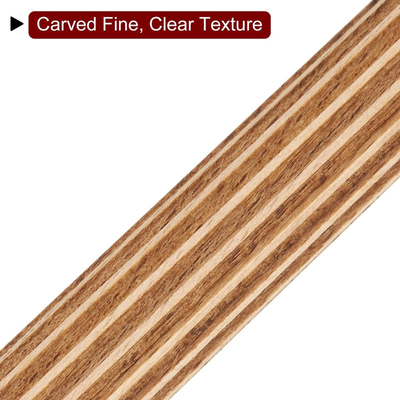 sourcing map Wood Clay Roller 4" Straight Lines Pattern Rolling