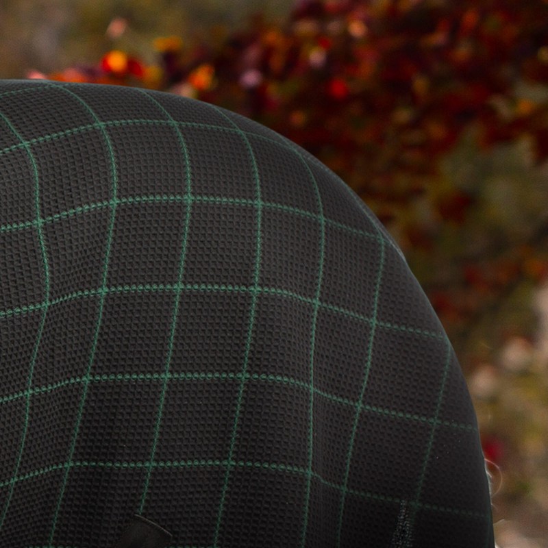 Equinavia Luftig Waffle Cooler | 100% Cotton - Black/Hunter Green