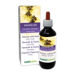American Witch-Hazel (Hamamelis virginiana) Leaves Alcohol-Free Mother Tincture Naturalma - Liquid Extract Drops 200 ml - Food Supplement - Vegan