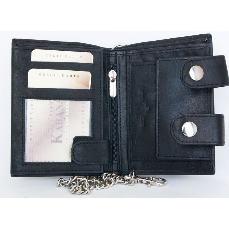 Men's Biker's Wallet Kabana with 45 Cm Long Metal Chain