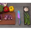 WELLSTAR Santoku Knife 5 Inch, Super Sharp German Steel Kitchen