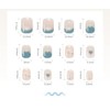 24pcs Cute Nail Stickers Nail Tips Pearl Blue Short Nails