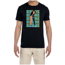 Past Time Shirts Black Chicago Angel Reese Text Pic T-Shirt Adult Medium