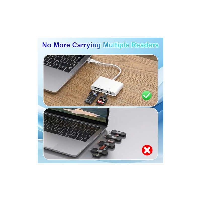 Memory Stick Pro Duo Adaptador para Lightning/USB-C - Lector de
