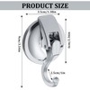2 Pack Suction Hooks, Vacuum Suction Cup Hooks Powerful Push
