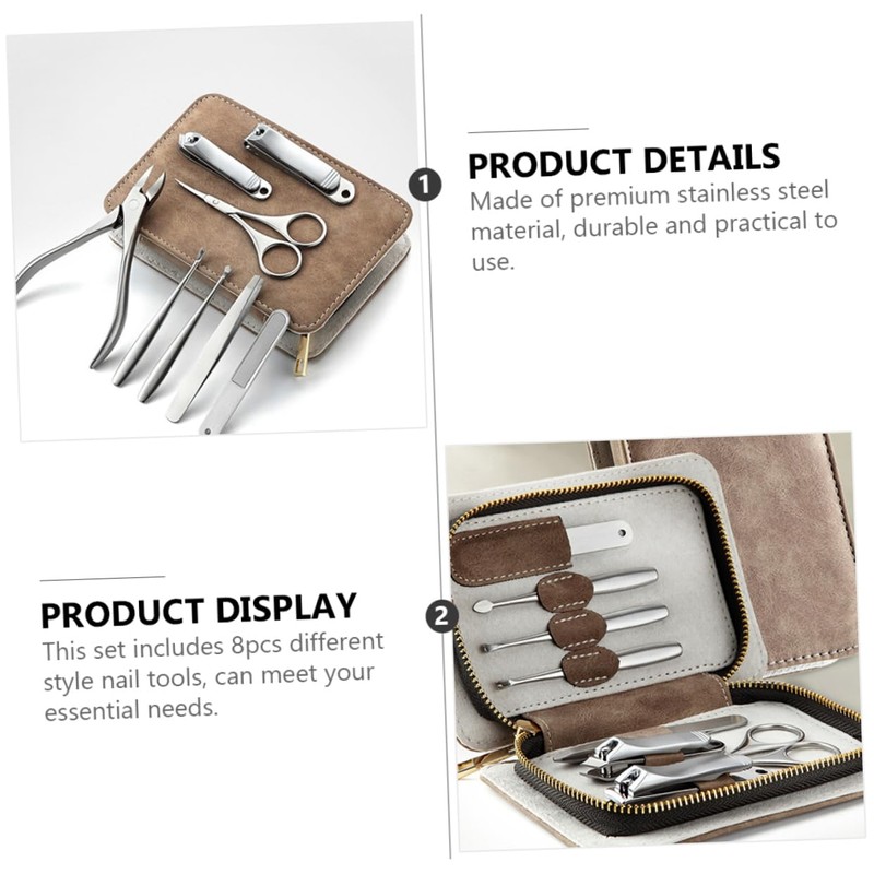VICASKY 1 Set Stainless Steel Nail Clipper Kit for Use