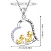 SUPAC Unique Heart-Shaped Duckling Pendant Necklace - Get Your Ducks