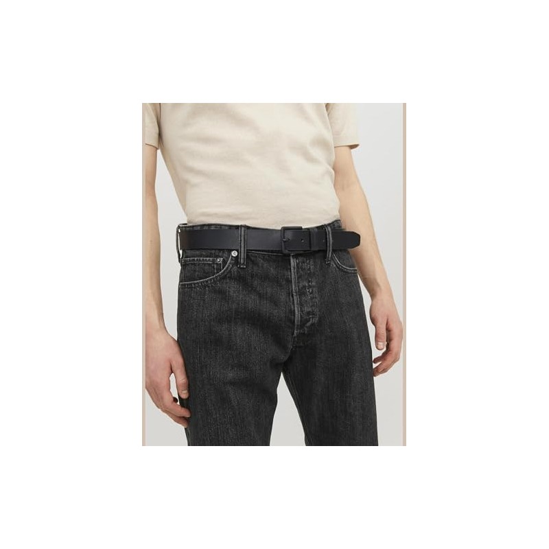 JACK & JONES Men's Jacroma Leather Belt Noos Belt (Pack
