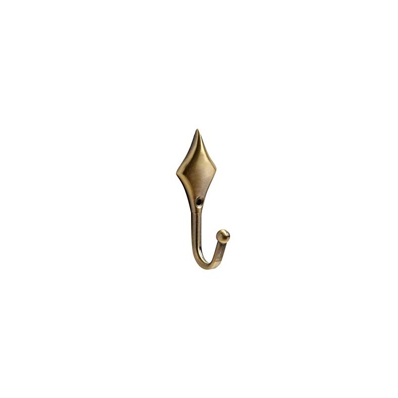 Speedy Products Diamond Tie Back Hooks Pk2 antique brass