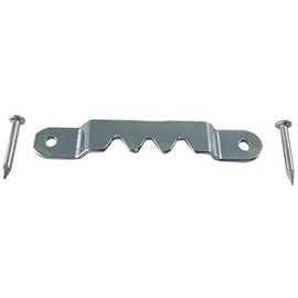 Zinc plated steel small zinc plated sawtooth hanger 1-5/8'' x 1/4'' (20)