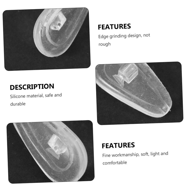 Minkissy 3sets Glasses Nose Pads Non-slip Design Air Chamber for