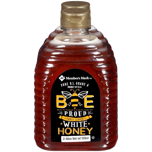 2 Bottles Pure Honey Grade A Weight 2.5 Lb