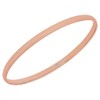 Bangle Real 18Kt Rose Gold Filled Solid 3mm Ladies Medium