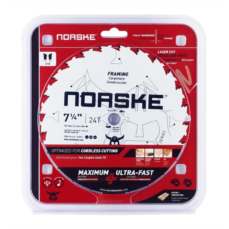 Norske Tools Thin Kerf Ultra Fast Ripping & Crosscutting Saw