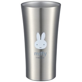 Skater STB4N-A Thermal Insulated Stainless Steel Tumbler, 13.5 fl oz (400 ml), Mug, Miffy, Monotone