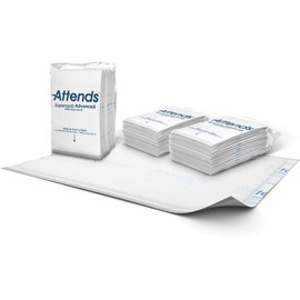 Attends Supersorb Advanced, Premium Underpads with Dry-Lock Technology, Adult Incontinence Care, 30"x36", 5 Count (Pack of 12)