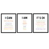 Positive Affirmations Print Set of 3 – I Can, I