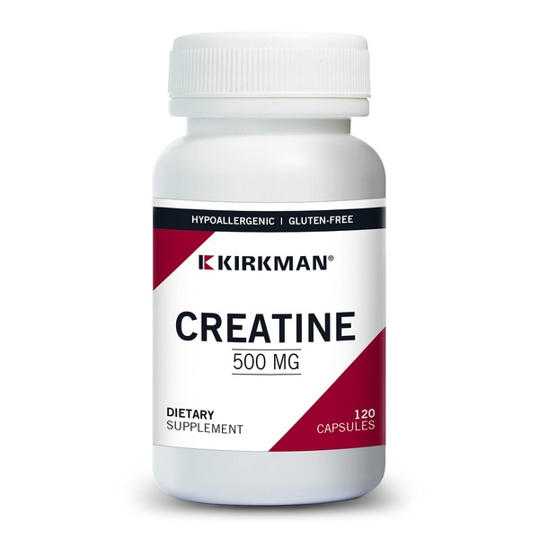 Kirkman Creatine 500 mg - Hypoallergenic | 120 Vegetarian Capsules | Amino Acid